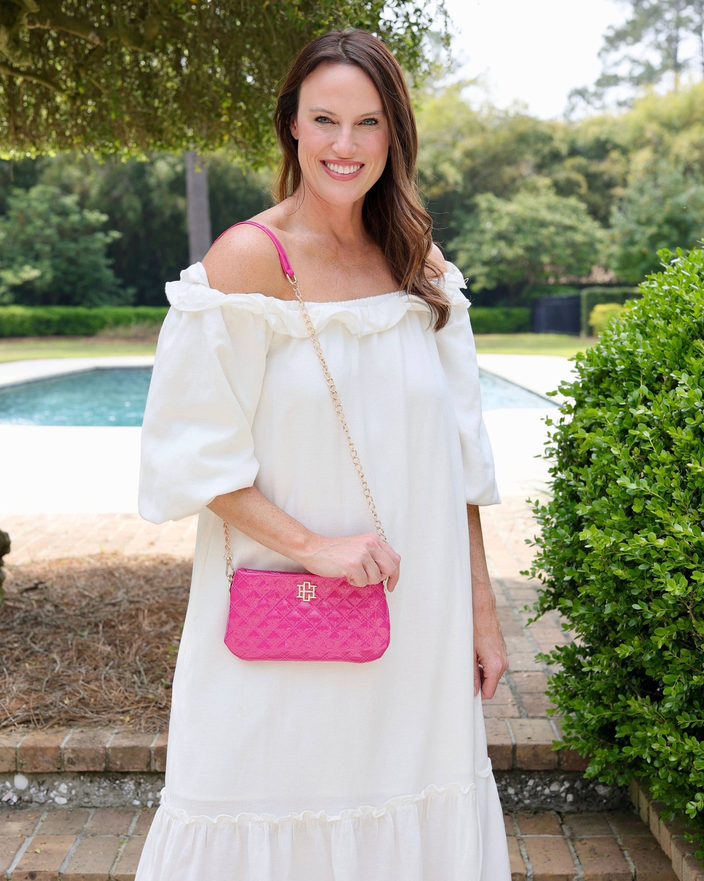 Livi Crossbody Hot Pink Patent