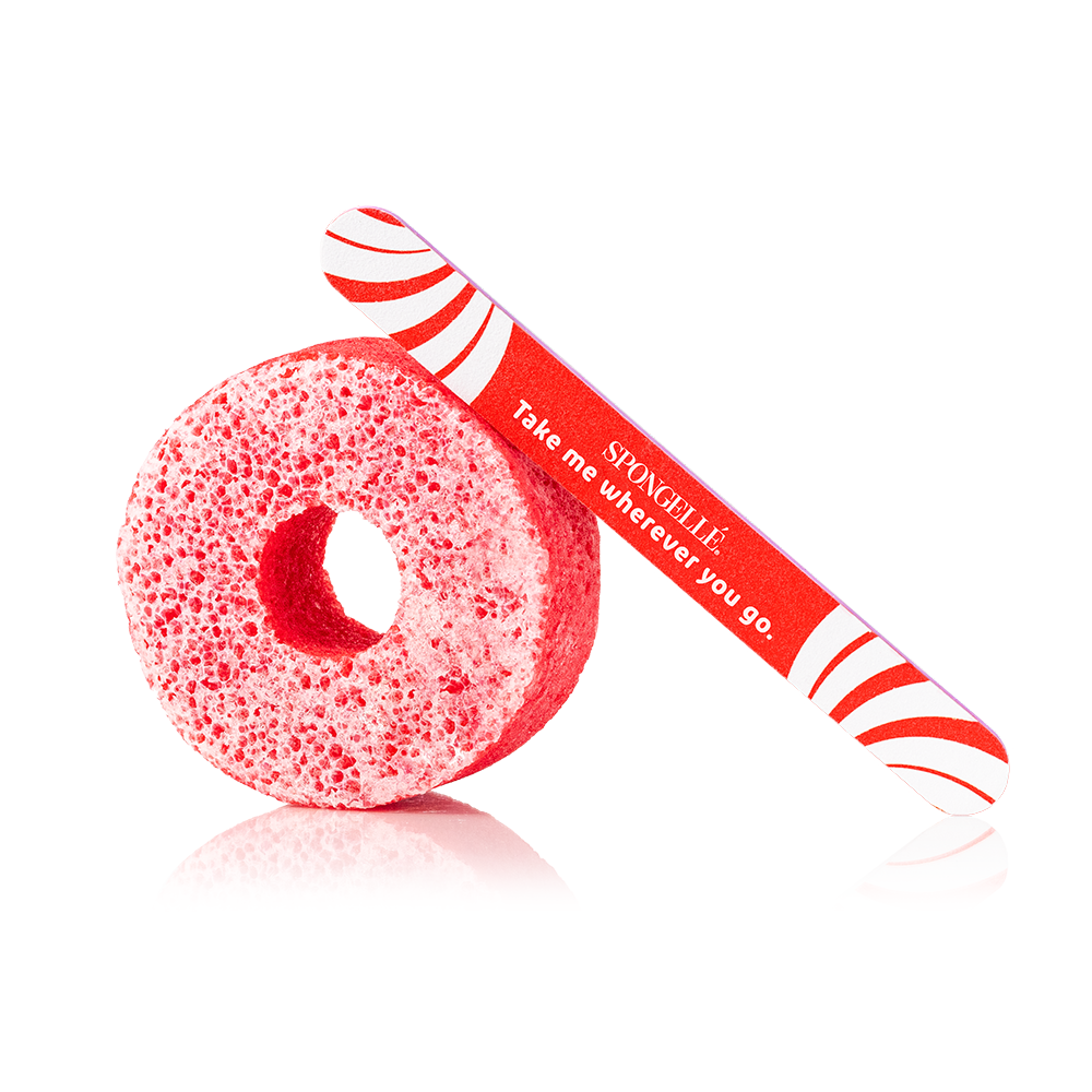 Candy Cane Holiday PediPOP Pedi Buffer & Nail File Christmas 2025