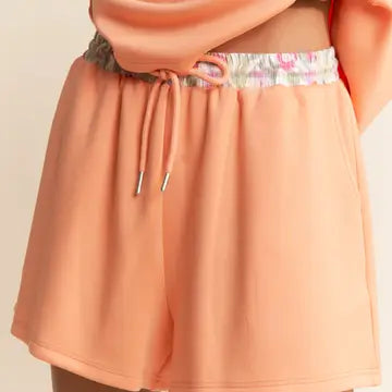 Floral Print Top and Shorts Set