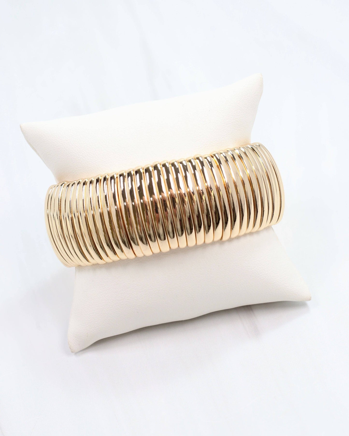 Cobra Stretch Bracelet Gold