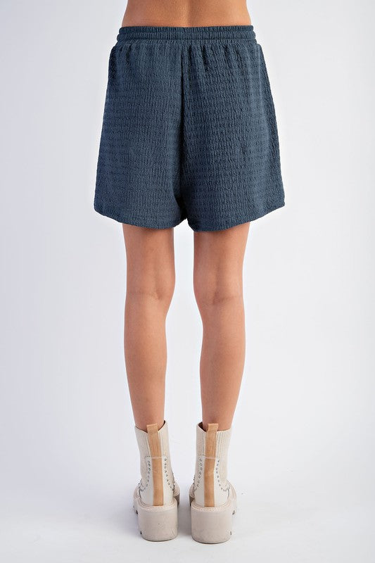 Textured Knit Shorts