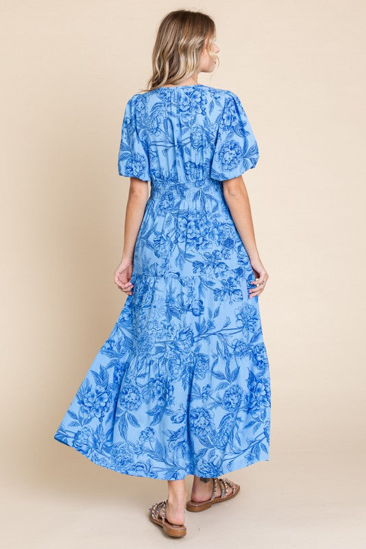 Floral Print Maxi Dress