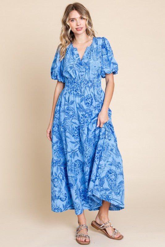 Floral Print Maxi Dress