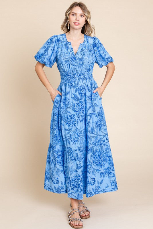 Floral Print Maxi Dress