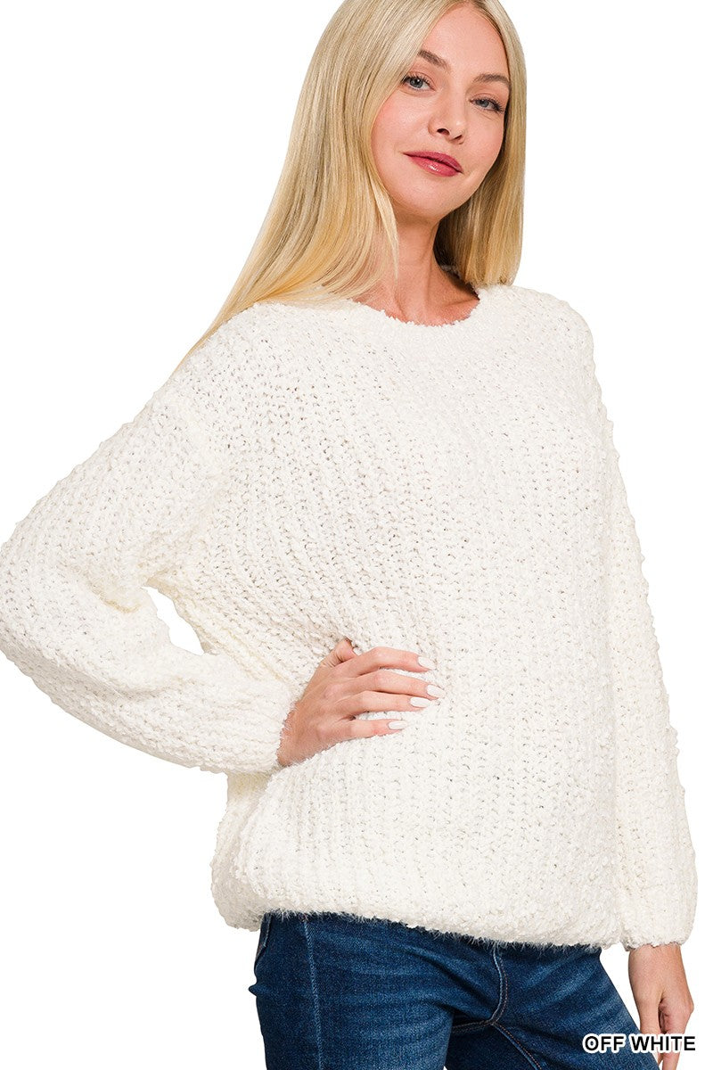 Brushed Round Neck Sweater