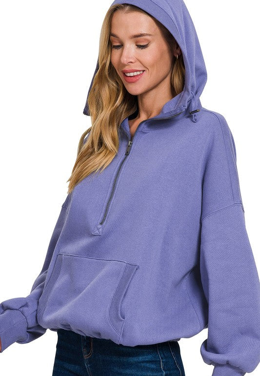 Kangaroo Half Zip Hoodie