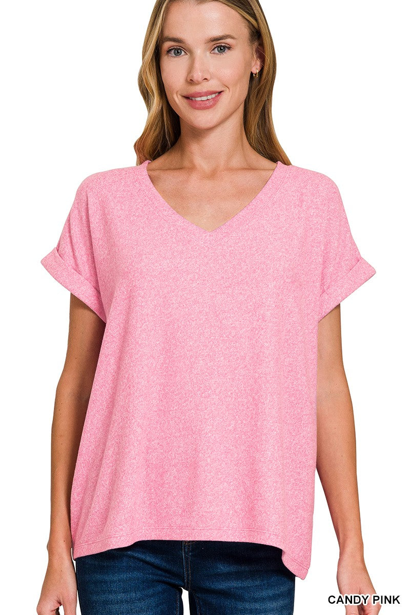 Melange V-Neck Tee