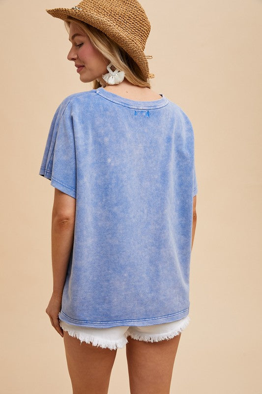 USA Vintage Print Top