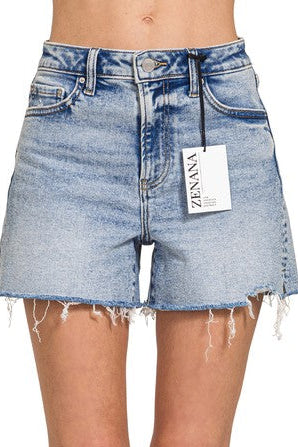 Frayed and Fearless Denim Shorts