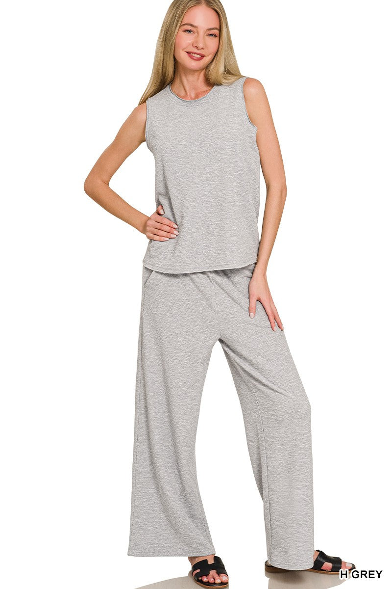 Slub Tank & Pants Set