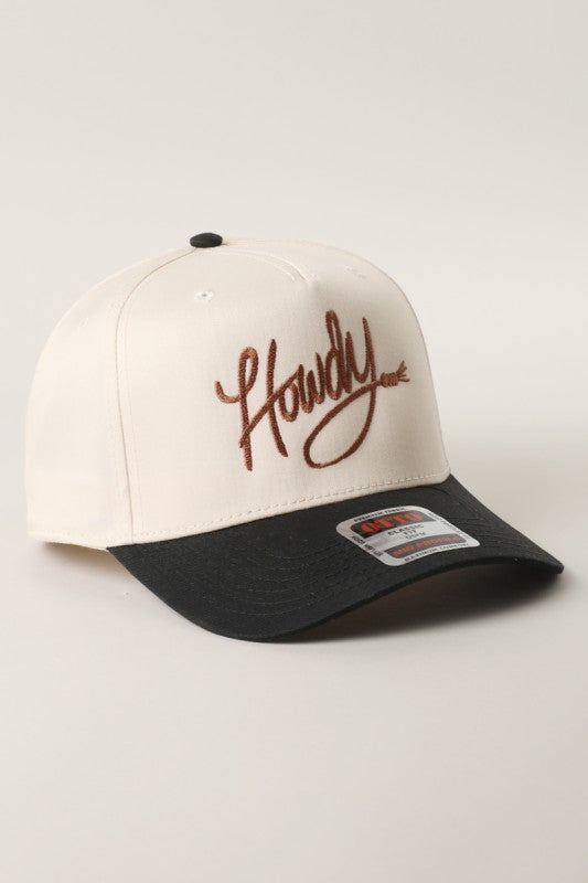 Howdy Embroidered Trucker Hat