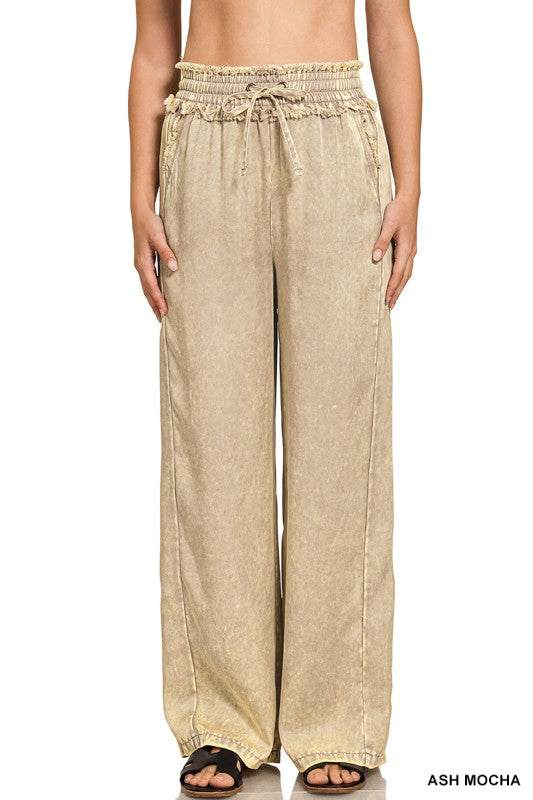Washed Tencel Pants