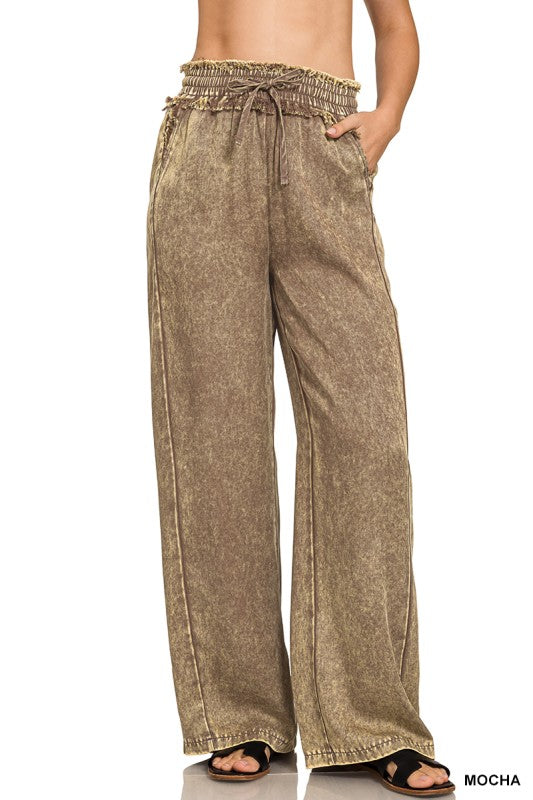 Washed Tencel Pants