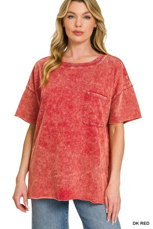 French Terry Drop Shoulder Top