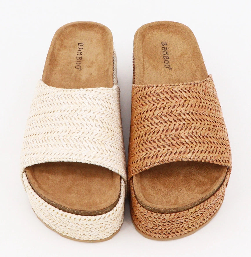 Cork Woven Sandals