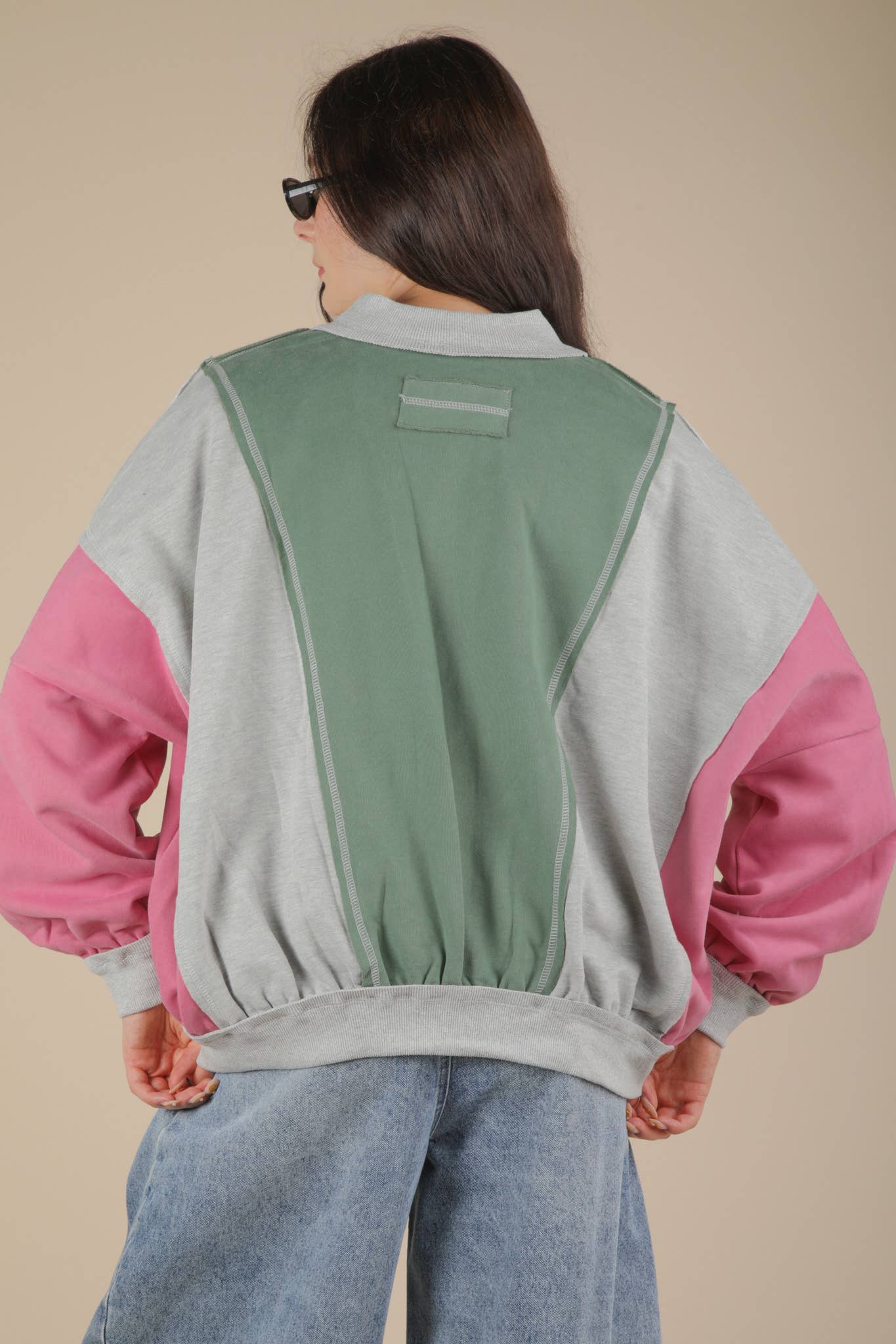 Color Block Casual Bomber Jacket