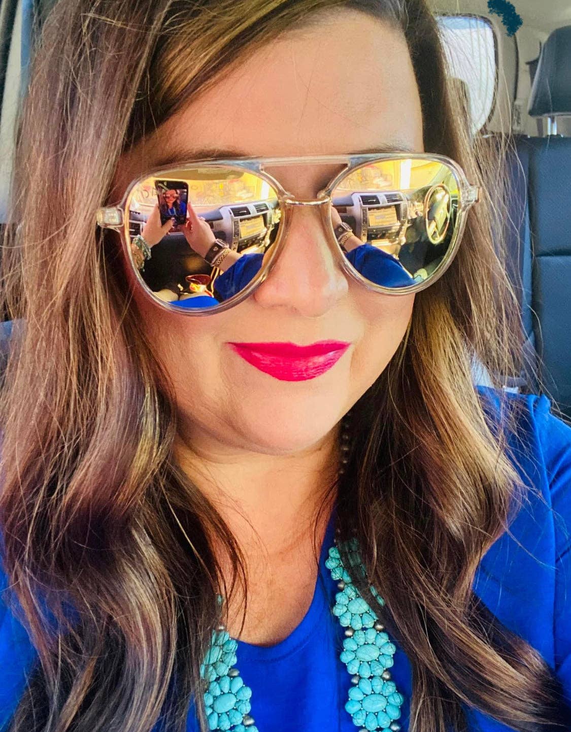 Earhart Sunglasses: Blue