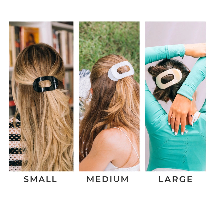Teleties Almond Beige Medium Flat Hair Clip