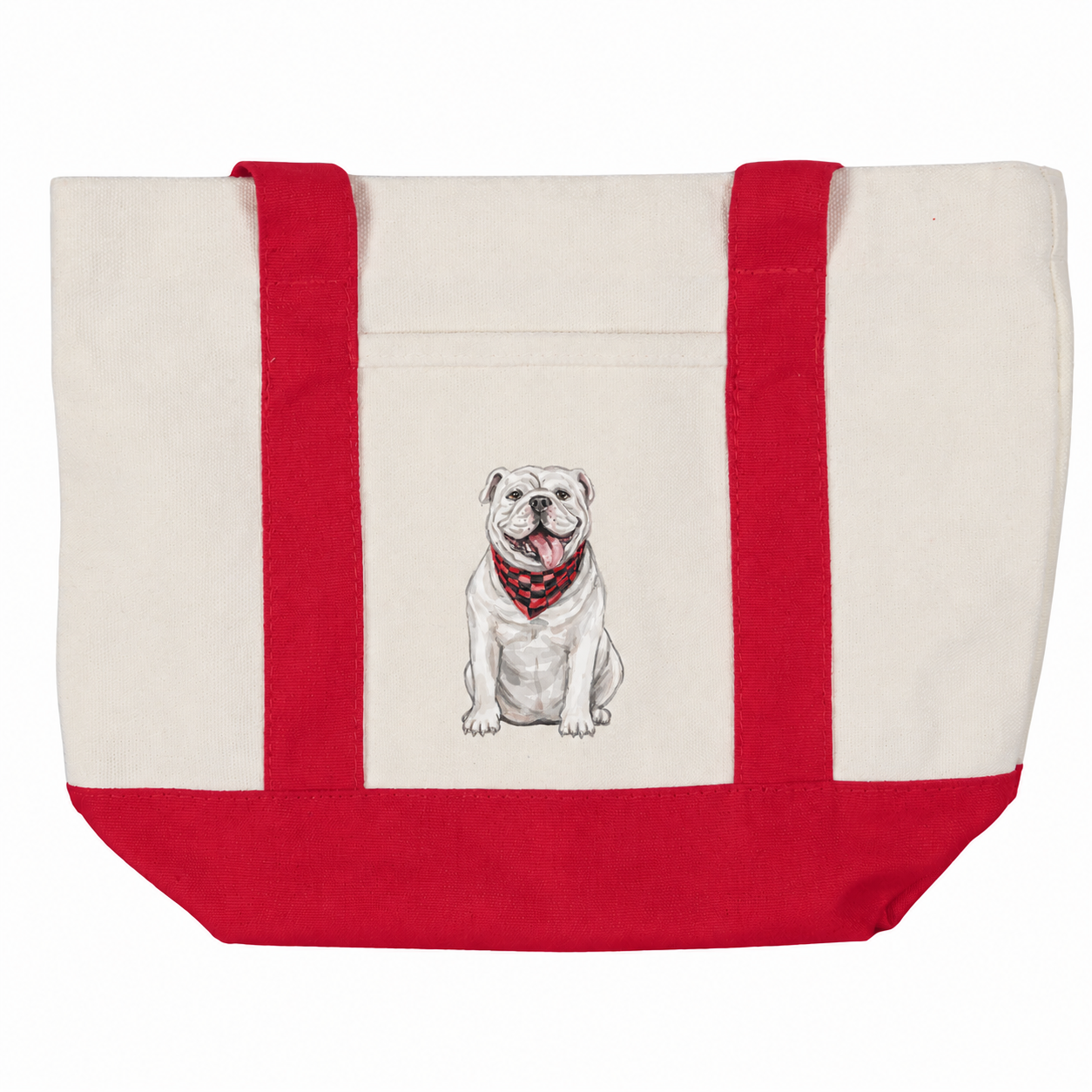 Sitting Bulldog Georgia Tote