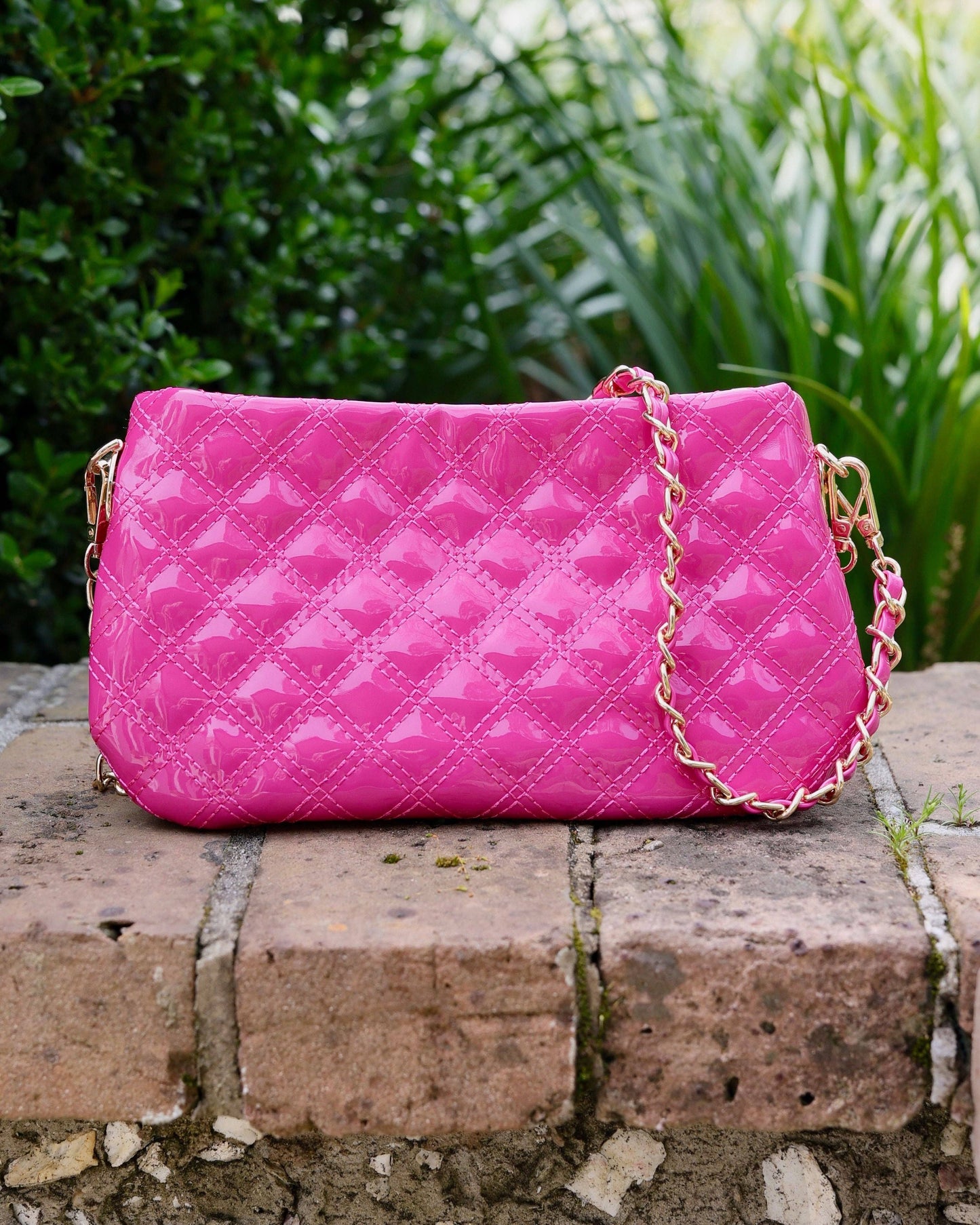 Livi Crossbody Hot Pink Patent