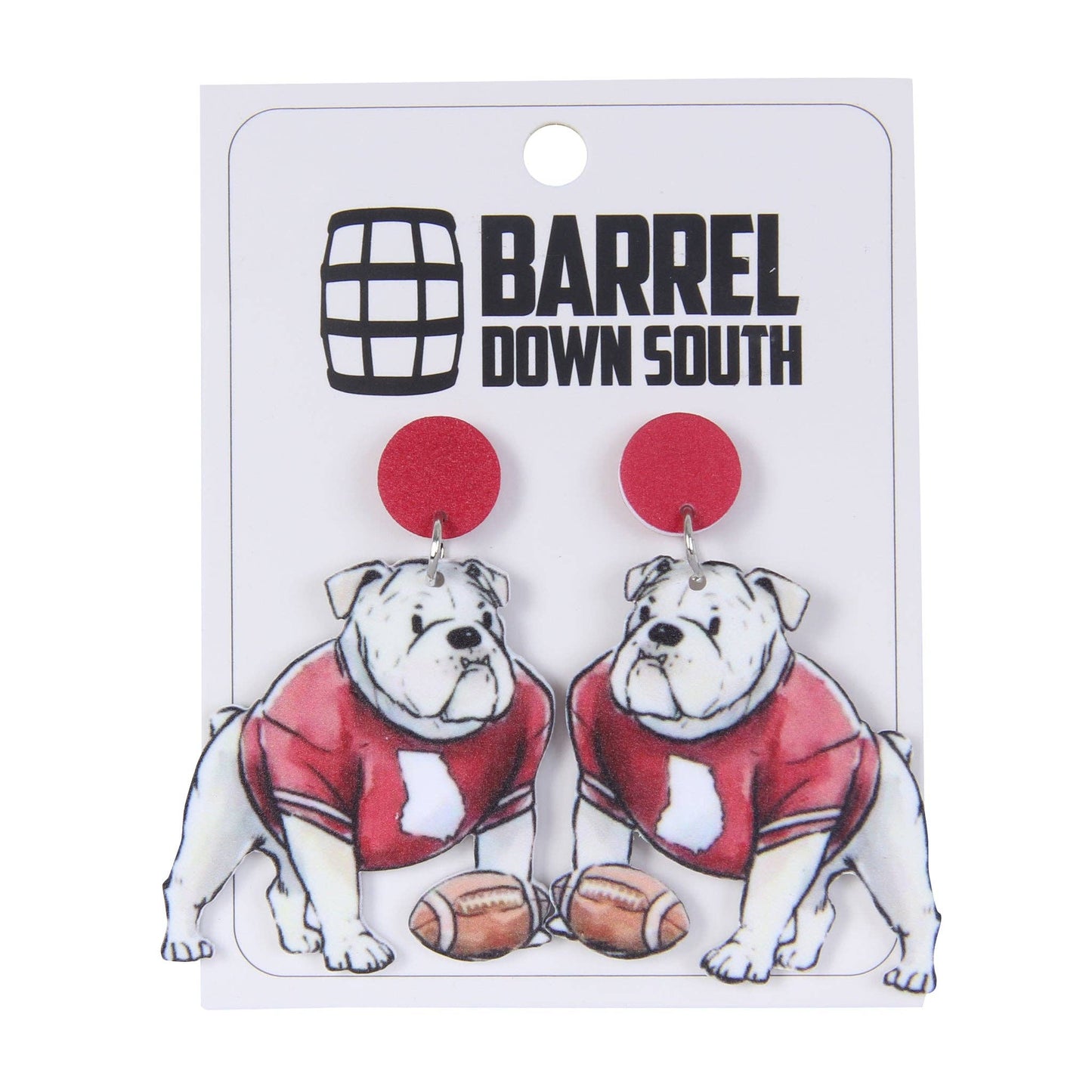 Bulldog Acrylic Earrings