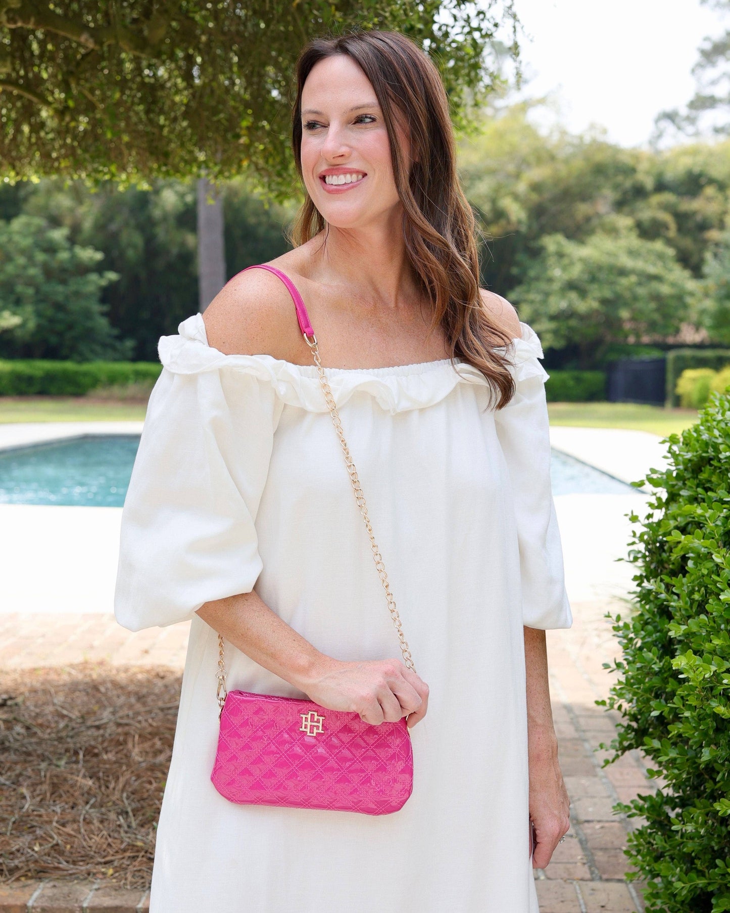 Livi Crossbody Hot Pink Patent