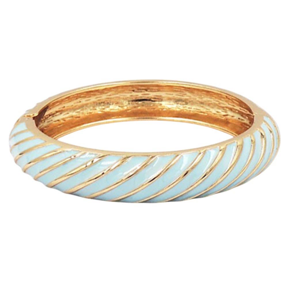 EPOXY CROISSANT BANGLE BRACELET