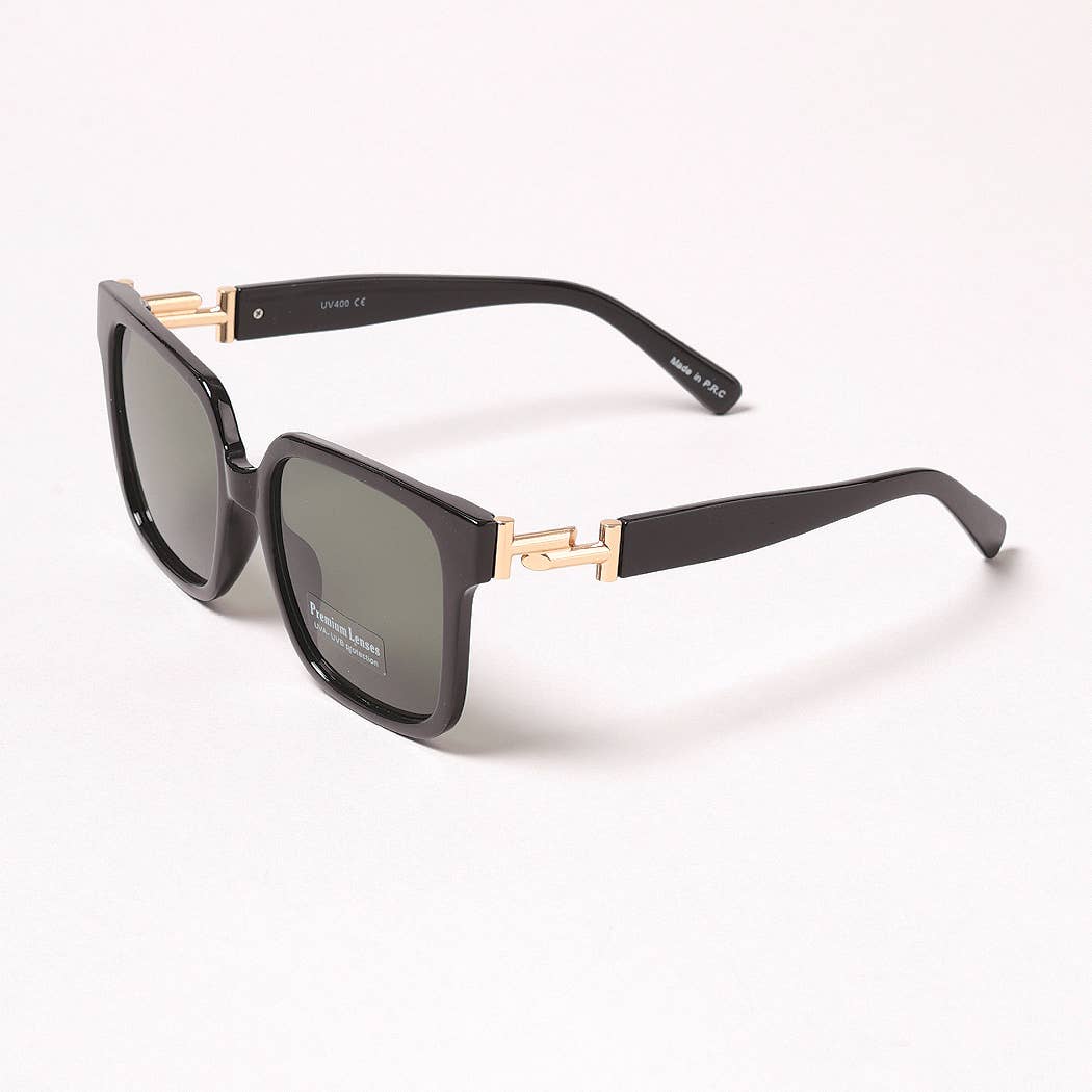 Casual Rectangular Bold Frame Sunglasses: 12 ASSORTED / ONE SIZE