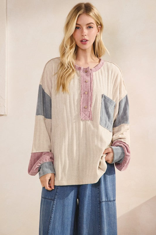 Clay Canyon Colorblock Henley