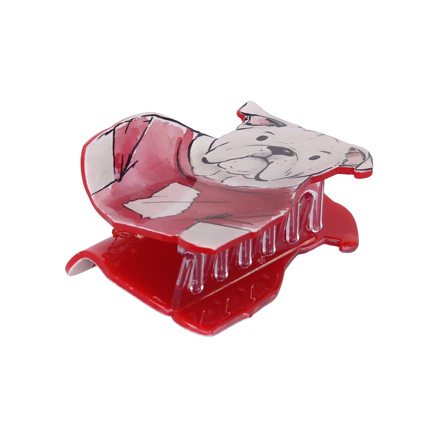 Bulldog Front Hair Clip