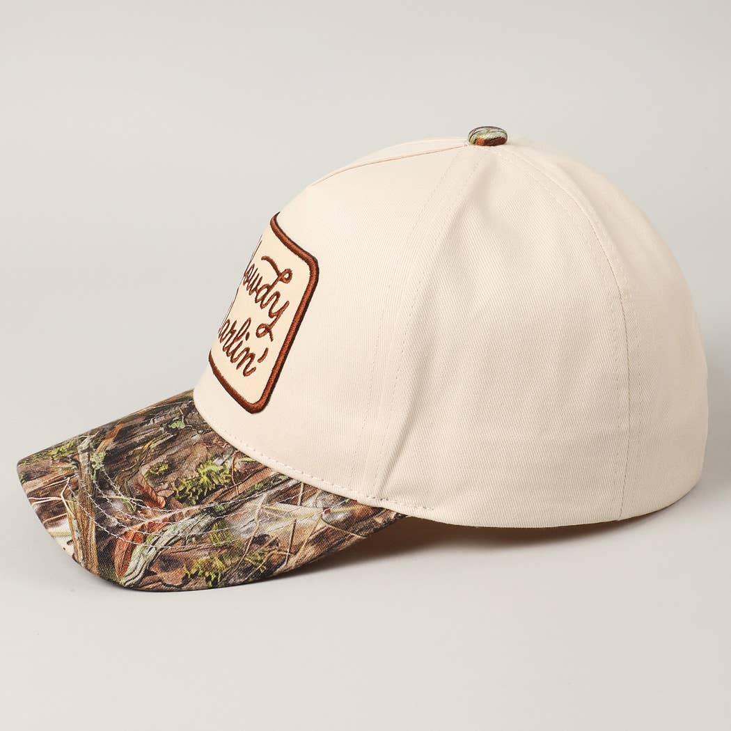 Howdy Darlin' Embroidery Patch Camo Hat
