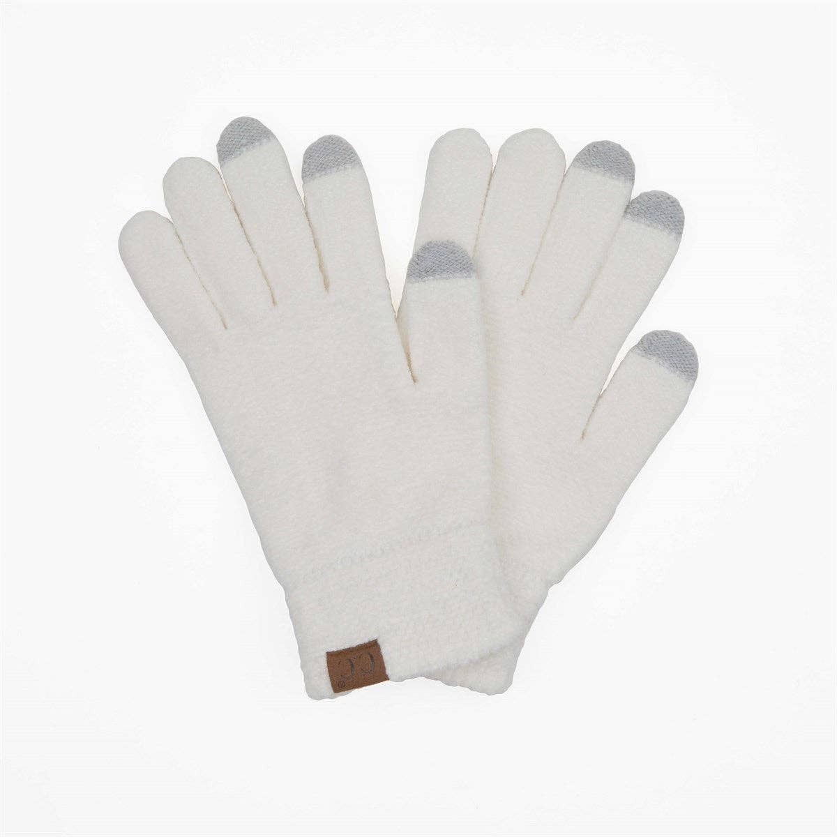 CC Chenille Touchscreen Glove ( G-9016 ): Light Melange Grey