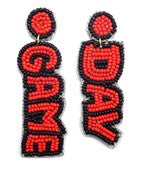 Game Day Bead Drop Earrings