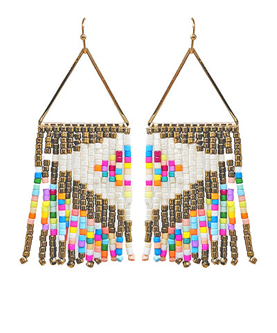 Triangle Fringe Earrings