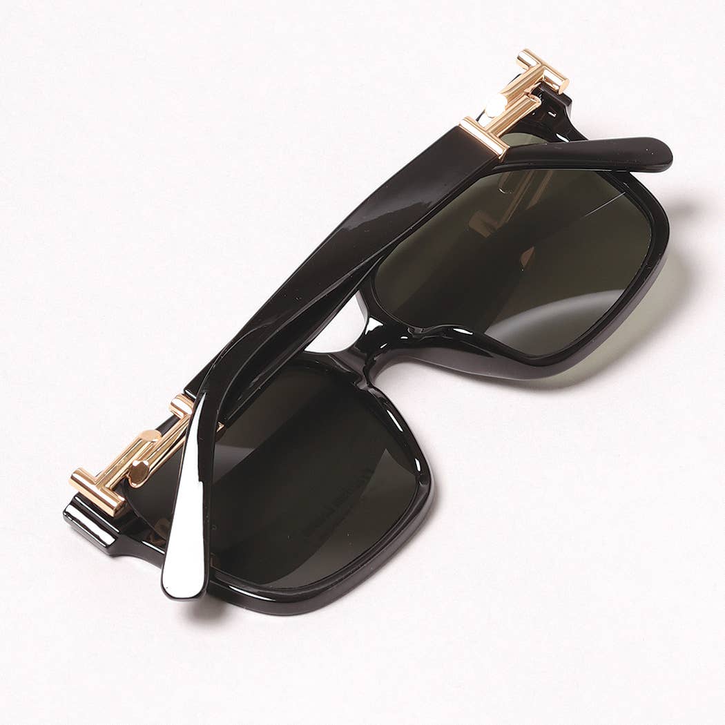 Casual Rectangular Bold Frame Sunglasses: 12 ASSORTED / ONE SIZE