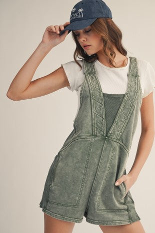 Washed Vintage Artisan Stitch Romper