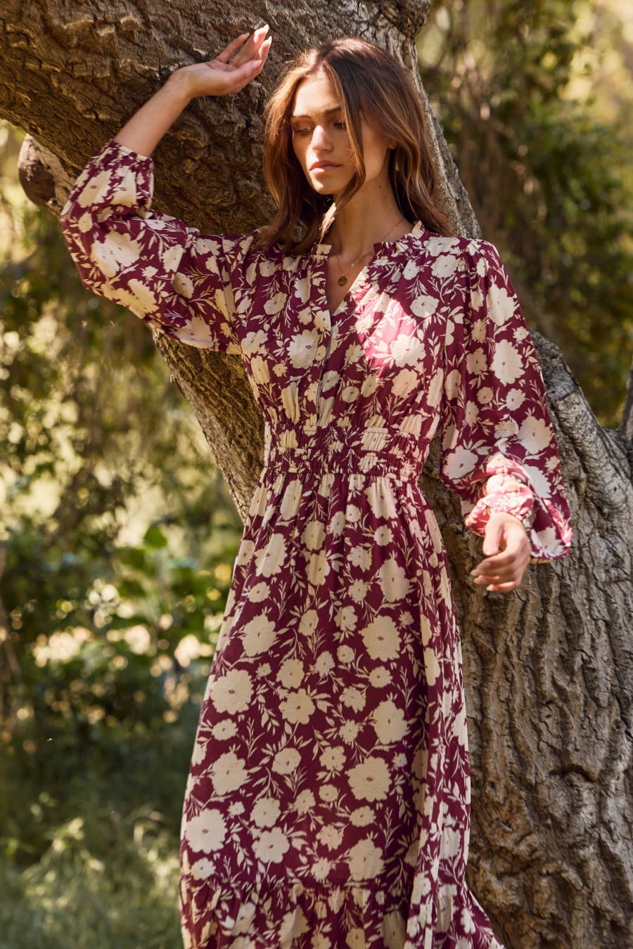 Floral Printed Maxi Dress