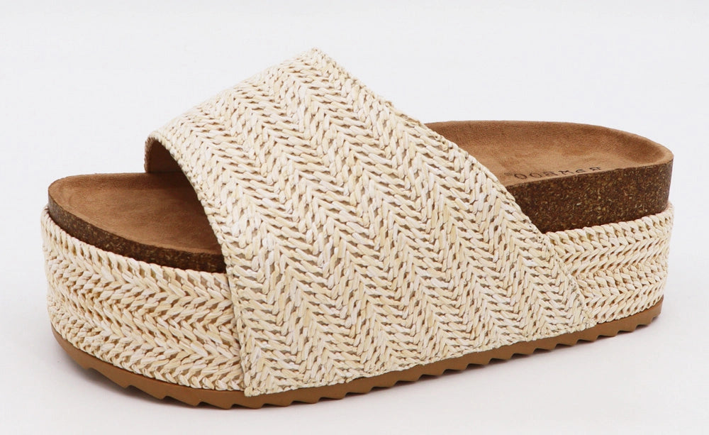 Cork Woven Sandals
