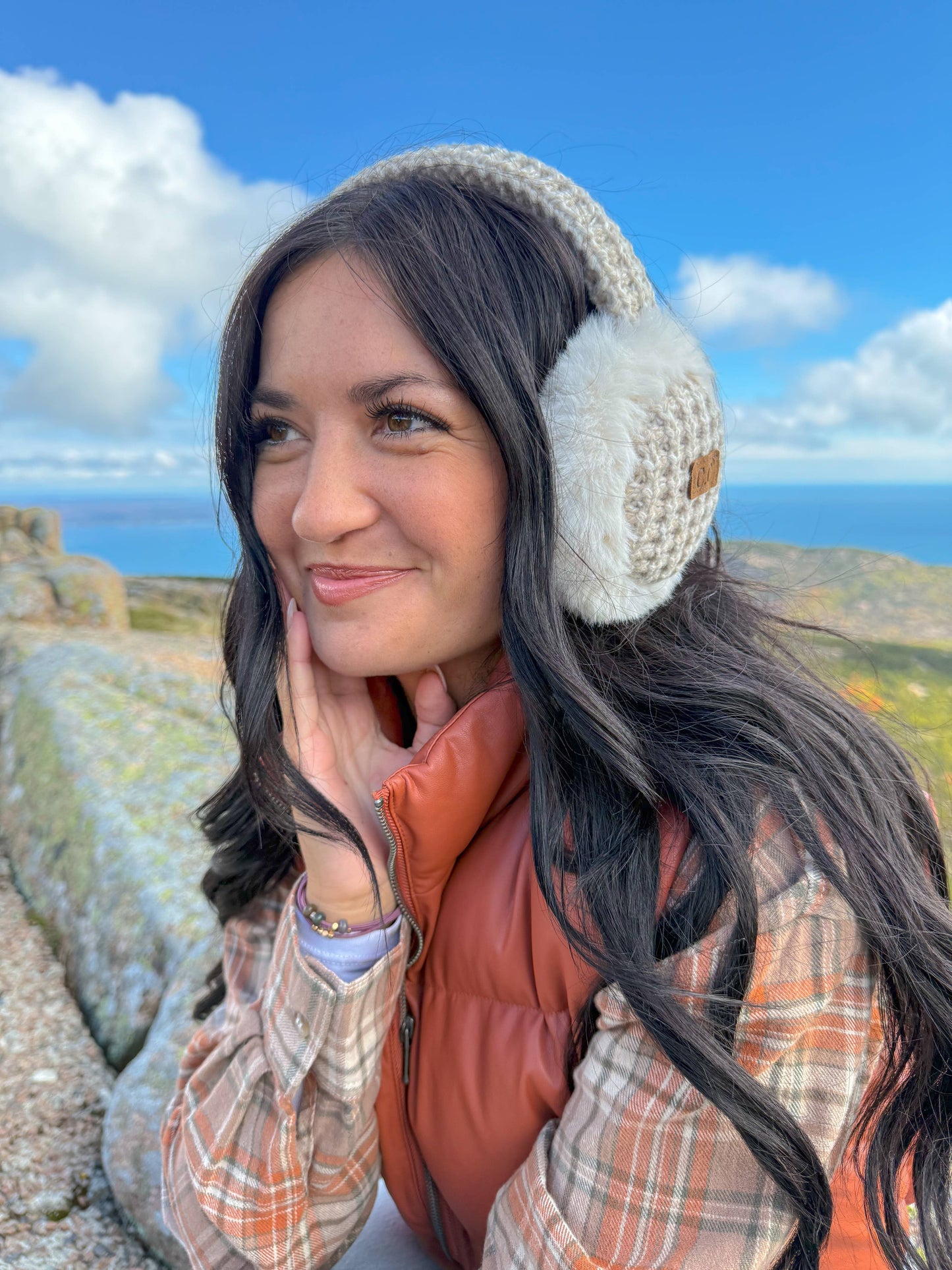 Heather Knitted Earmuff