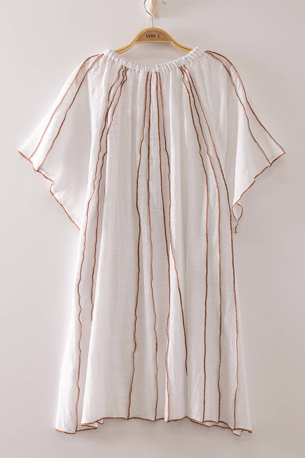 Seam Detail Woven Mini Dress