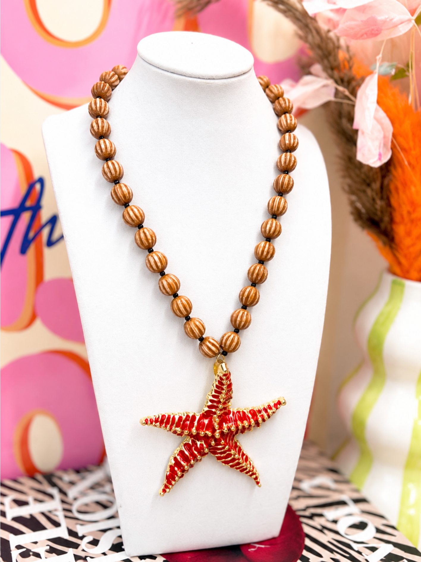 Coastal Starfish Statement Necklace