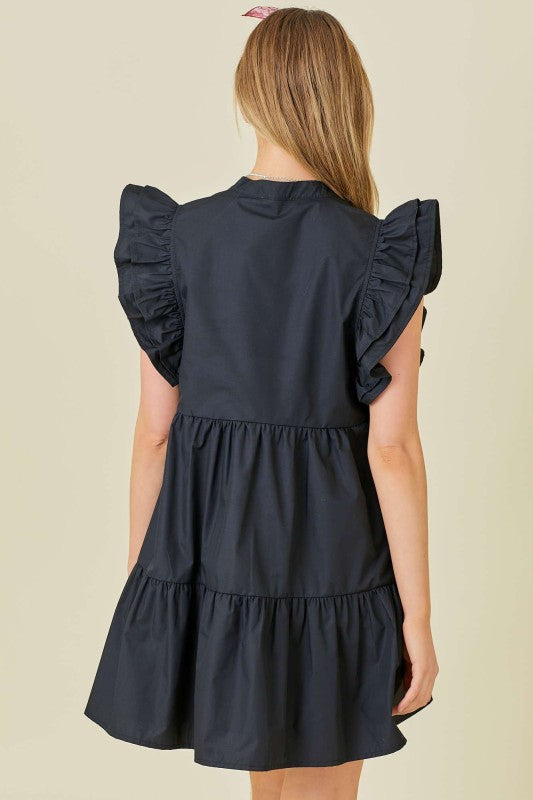 Sparkle Game Day Ruffle Dress