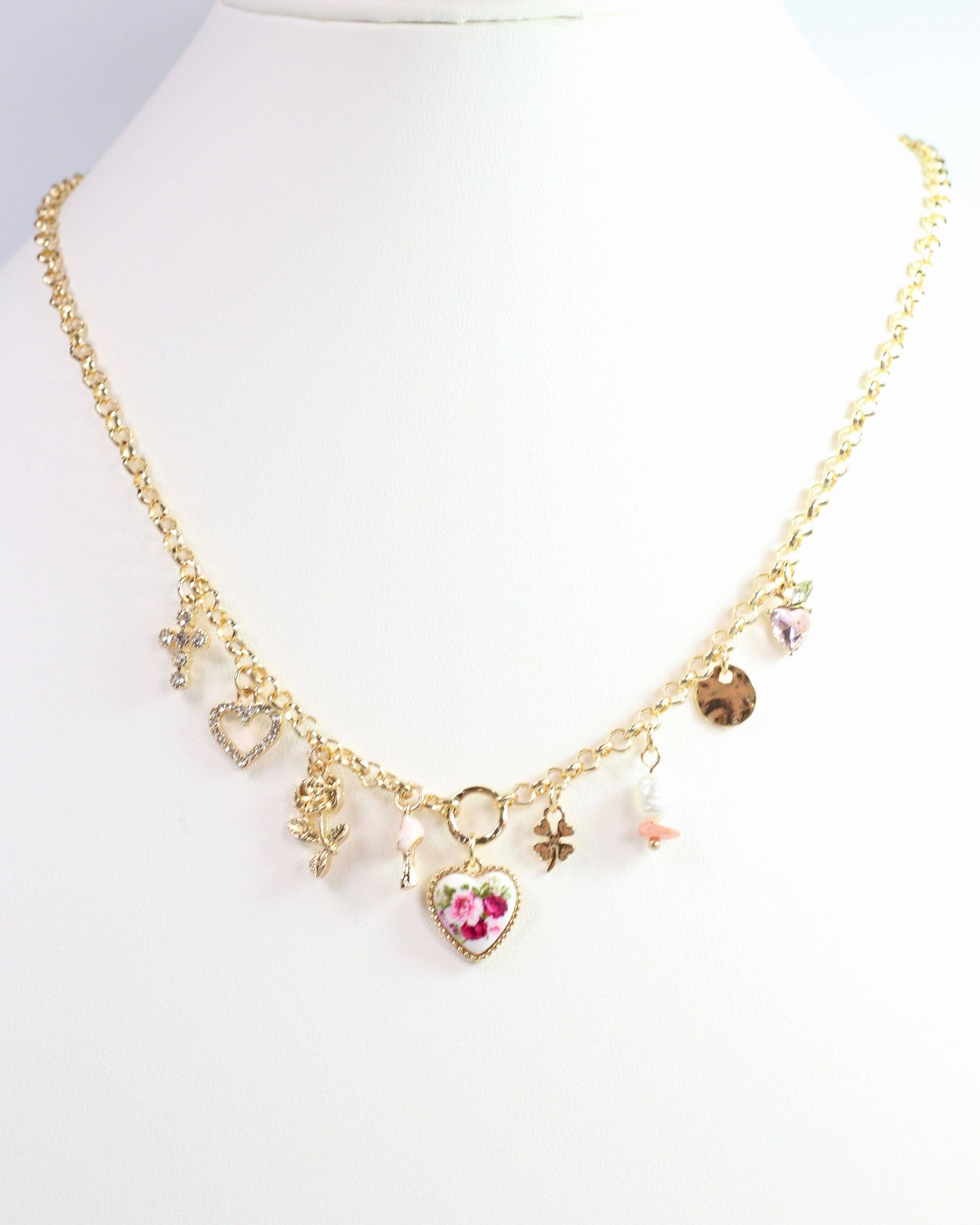 Haynes Charm Necklace Gold