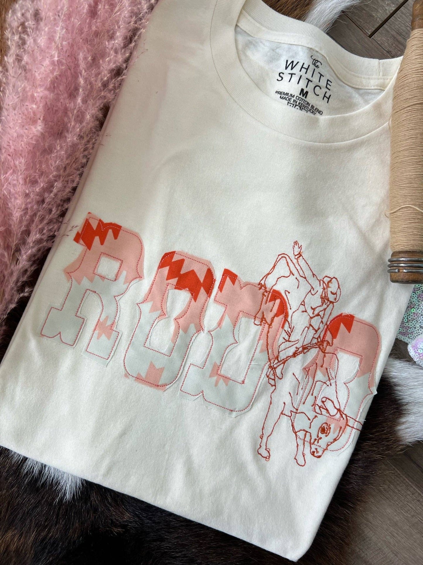 Rodeo Applique: L Tee