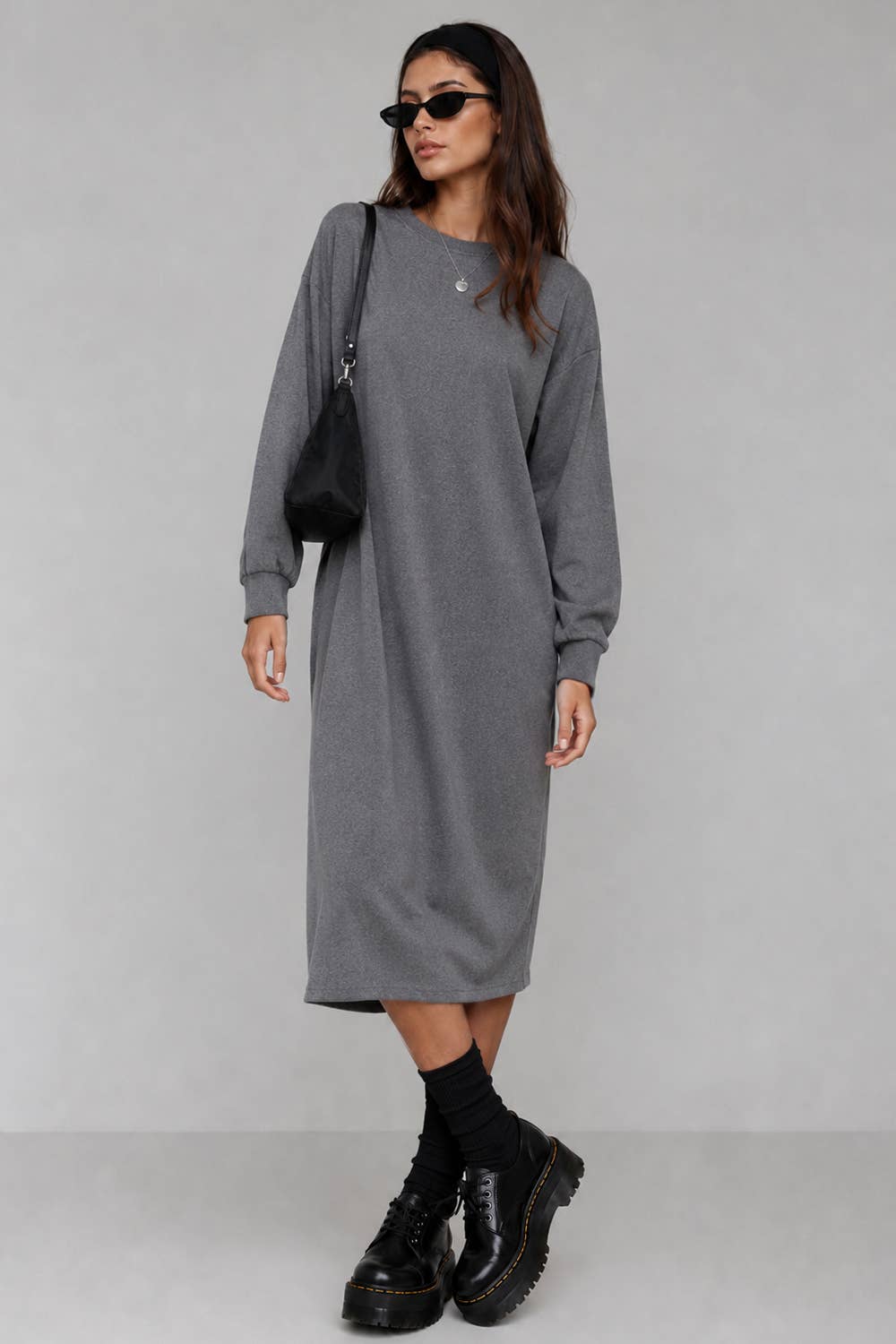 Relaxed Oversized Dress for Effortless Comfort: TEAL