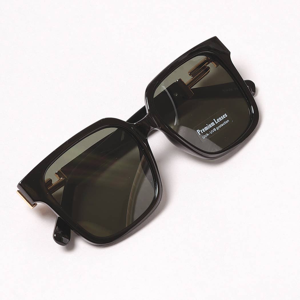 Casual Rectangular Bold Frame Sunglasses: 12 ASSORTED / ONE SIZE