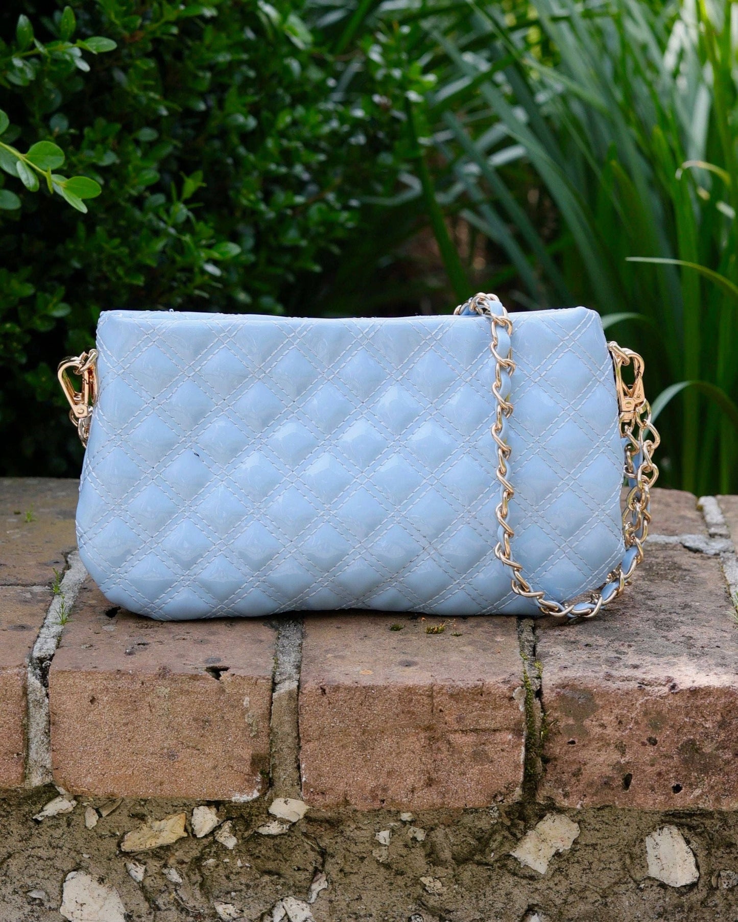 Livi Crossbody Light Blue Patent: Default