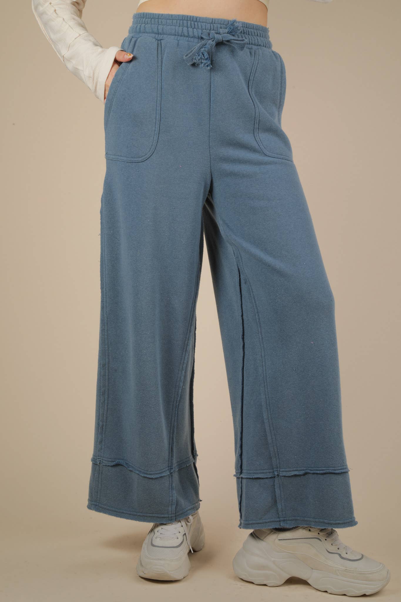 Acid Washed Comfy Casual Long pants