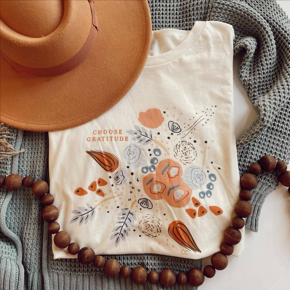 Choose Gratitude Graphic Tee: Large