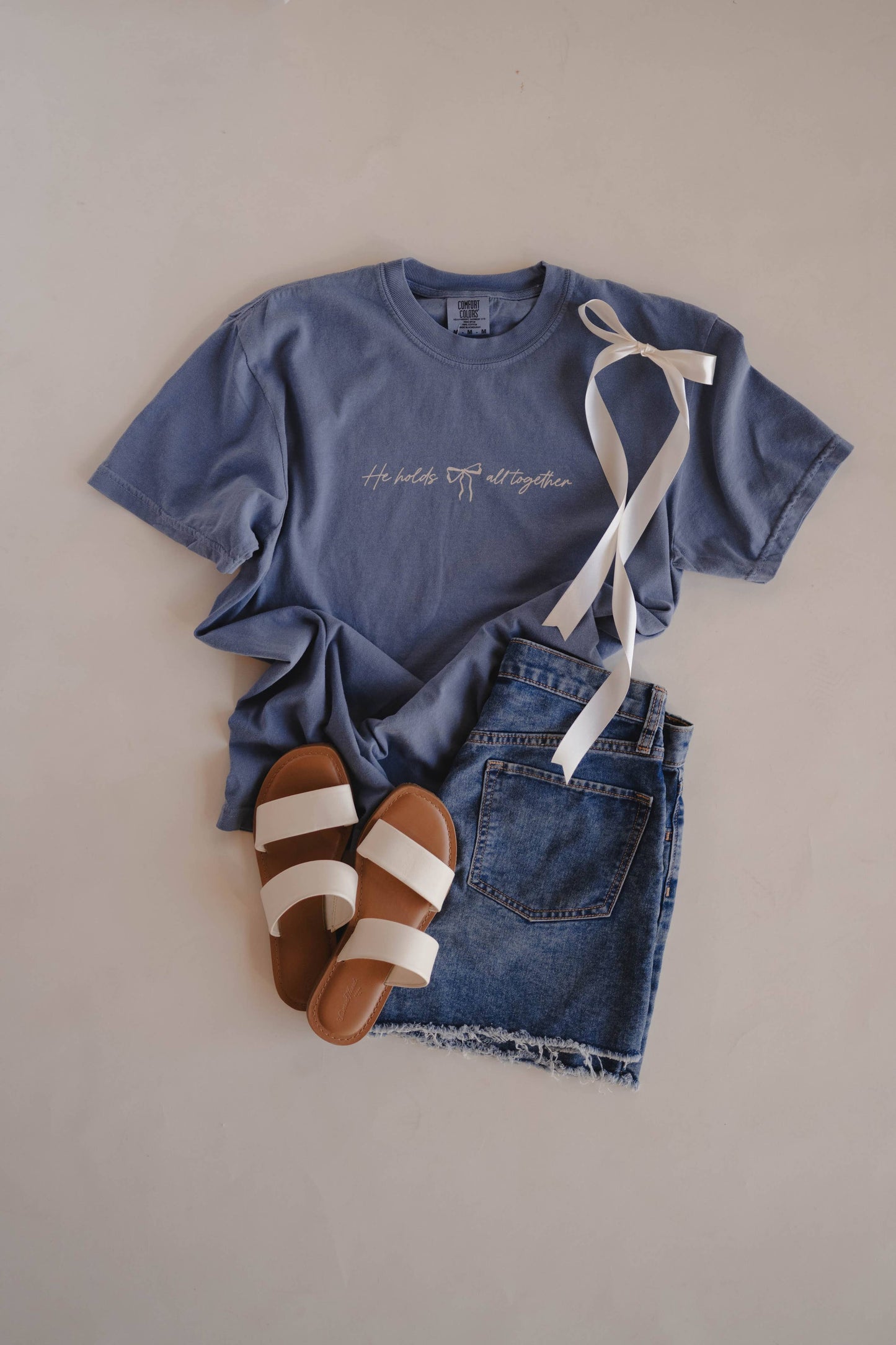 He Holds All Together Tee | Women's Christian Tee : M